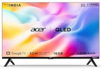 [ICICI Credit Card] Acer 80 cm (32 inches) V Series HD Ready Smart QLED Google TV AR32GR2841VQD (Black)