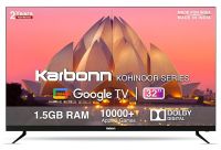 [Use ICICI Card/ BOB Card] Karbonn 80 cm (32 inches) Kohinoor Series HD Ready Smart A+ LED Google TV KJSW32GSHD (Black)