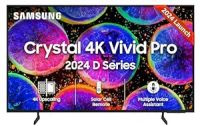 [For ICICI CC] Samsung 108 cm (43 inches) D Series Crystal 4K Vivid Pro Ultra HD Smart LED TV UA43DUE77AKLXL (Black)