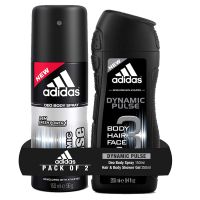 [LD] Adidas Dynamic Pulse Deodorant Body Spray, 150ml with Dynamic Pulse Shower Gel, 250ml