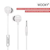 Wooky Beatz Basic in-Ear Earphone with Mic (White)