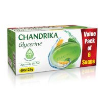 [LD] Chandrika Glycerine Soap Pack of 6, 125g each