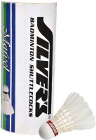 Silver's Marvel Feather Shuttle  - White  (Slow, 75, Pack of 3)