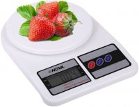 Nova KS 1329 Electronic Digital Kitchen 10 kg Weighing Scale  (White)