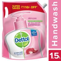 [Subscribe] Dettol pH-Balanced Skincare Liquid Handwash Refill Super Saver Pack, 1500ml