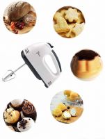 BMS Lifestyle Electric Hand Mixer With Stainless Steel Attachments, 7 -Speed, Includes; Beaters, Dough Hooks 180 W Hand Blender  (White)