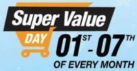 Amazon Super Value Day 1st - 7th of Every Month 