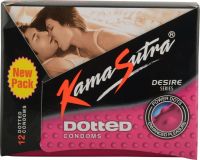 Kama Sutra Dotted Condom - 12 Pieces (Pack of 6)