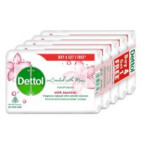 Dettol Co-created with moms Jasmine Bathing Soap(Buy 4 Get 1 Free)