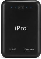 Ipro 10400 mAh Power Bank (IP1042)  (Black, Lithium-ion)