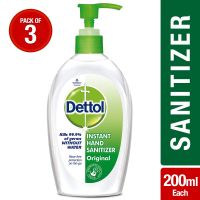 [Pantry] Dettol Germ Protection Instant Hand Sanitizer - 200 ml (Original, Pack of 3)