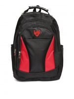 Swiss Eagle 24 Ltrs Black/Red School Backpack (SE3712BKRD)