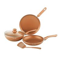 Nouvetta Trends Non-Stick Aluminium Cookware Set, 5-Pieces, Copper