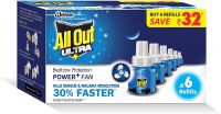 All Out Ultra Power+ FAN (6 refills pack)