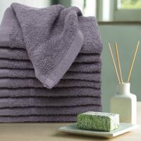 NOVAHOME Cotton 300 GSM Face Towel Set  (Pack of 10, Grey)