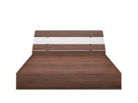 Forzza Preston 2 Queen Size Engineered Wood Bed (Particle Board - Walnut & Oak)