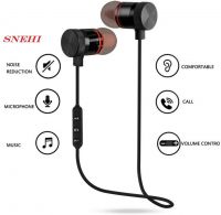 SNEHI ANEW Wireless Sports Bluetooth Magnet Earphone Hands-Free Headphone