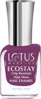 Lotus Makeup Ecostay Nail Enamel, Plum Play, 10ml