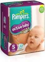 [Pantry] Pampers Active Baby Small Size Diapers (22 Count)