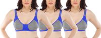[Size 34B, 36B, 40B] Fabme Women's Non Padded Non Wired Bra (Pack of 3)