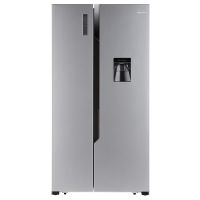 AmazonBasics 564 L Frost Free Side-by-Side Refrigerator with Water Dispenser (Silver Steel Finish)