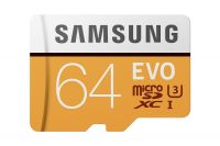 Samsung EVO Grade 3, Class 10 64GB MicroSDXC 100 MB/S Memory Card with SD Adapter (MB-MP64GA/IN)