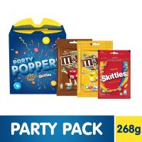 [LD] Party Poppers Assorted Chocolates and Candy Gift Pack (M&M's, Skittles)- 268g