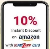 10% Instant discount Upto Rs.300 on Amazon Purchase of Rs.1000 on Pay Via HDFC Bank PayZapp Prepaid Virtual Card 