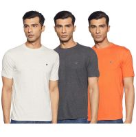 [Size S, M, L] Ruggers by Unlimited Men's Solid Regular Fit T-Shirt (Pack of 3)(Colors & Print May Vary)