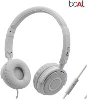 boAt BassHeads 900 Super Extra Bass On-Ear wired Headphones with Mic (White) 