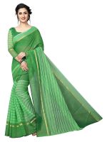 Any Designer Cotton Silk Saree (Ad_18_Green)