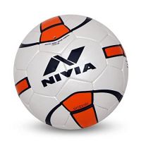 Nivia Simbolo Football, Size 5 (White/Orange)