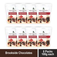 Brookside Flavored Center Chocolate - Pomegranate Pouch, 8 X 100 g