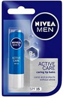 NIVEA MEN Lip Care, Active Care Lip Balm, SPF 15, 4.8g
