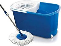 Gala Spin Mop with Easy Wheels and Bucket For Magic 360 Degree Cleaning (with 2 Refills)