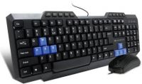 Amkette Xcite Neo Mouse & Wired USB Laptop Keyboard  (Black)