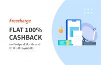 Freecharge Cashback 20 on 20 100% Cashback on Postpaid Bill & DTH Recharges 