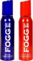 Fogg 1 Royal and 1 Napoleon Deodorant Combo Pack of 2 Deodorant Spray  -  For Men  (300 ml, Pack of 2)