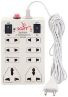 SGJET Multi Pin White Extension Board ( 2 m , 8 Socket , 2 Switches) 