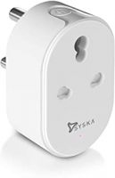 Syska Abs Mwp-003 Smart Mini Wi-Fi Plug With Power Meter 16Amp Works Alexa And Google Assistant, White