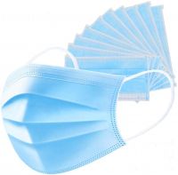 Octus Disposable 3-Layer Face Mask/3-Ply Anti-Dust Mask/Anti-Pollution Mask With Earloop (Blue, Pack of 100)