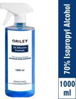 ORILEY Instant Handrub 70% Isopropyl Alcohol Waterless Liquid Rinse-free Germ Protection Palm Hand Sanitizer Bottle  (1000 ml)