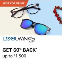 [Prime Only] Get 60% Back Max. Rs.1500 on Coolwinks using Amazon Pay 