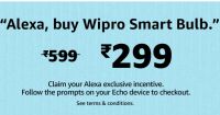 Say, ''Alexa Buy Wipro Smart Bulb