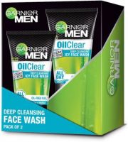 GARNIER MEN Oil Clear Deep Cleansing Icy Facewash, Pack of 2 Face Wash  (200 g)