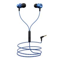 boAt BassHeads 152 Wired Earphones with Super Extra Bass, Durable Cable, Built-in Mic, Metallic Earbuds(Jazzy Blue)