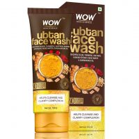 WOW Skin Science Ubtan Face Wash with Chickpea Flour, Turmeric, Saffron, Almond Extract, Rose Water & Sandalwood Oil - No Sulphate, Parabens, Silicones & Color (100mL)