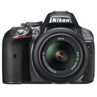 Nikon 24.2 MP DSLR Camera Body with 18 - 55 mm Lens (D5300, Black)