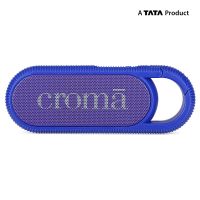 Croma Hook On 2W Portable Wireless Speaker with mic, Up to 4H Music Playback time, Design For Style and Portability with 1 Year Brand Warranty (CRER2107, Blue)