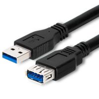 ECellStreet USB 3.0 Extension Cable - A Male to A Female, 3.3 Feet (1 Meter) in Length, 5Gbps Data Transmission Speed, 1.6A Charging Speed Cable, Support All USB Version Below 3.0 (Black)